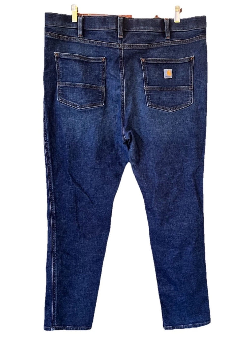 Carhartt Women's Slim Fit Jeans Size XL (16-18) Regular Dark Wash Stretch Denim